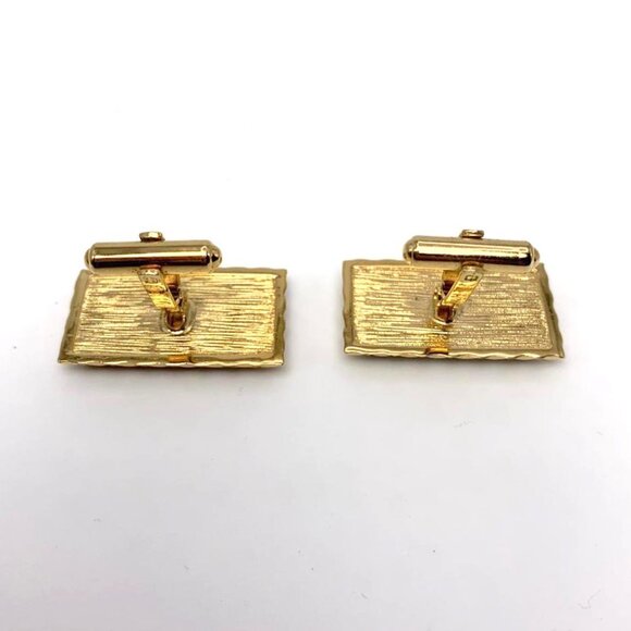 VINTAGE SENATOR Tiger's Eye Cufflinks and Tie Pin Set in Original Box! - Picture 5 of 7